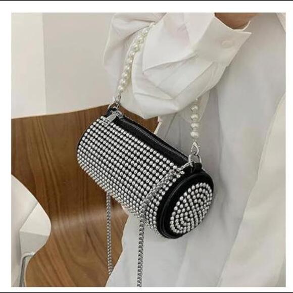 NEW Studded Papillon Barrel Style Crossbody Custom Couture Handbag (SPXX015) - Picture 3 of 4